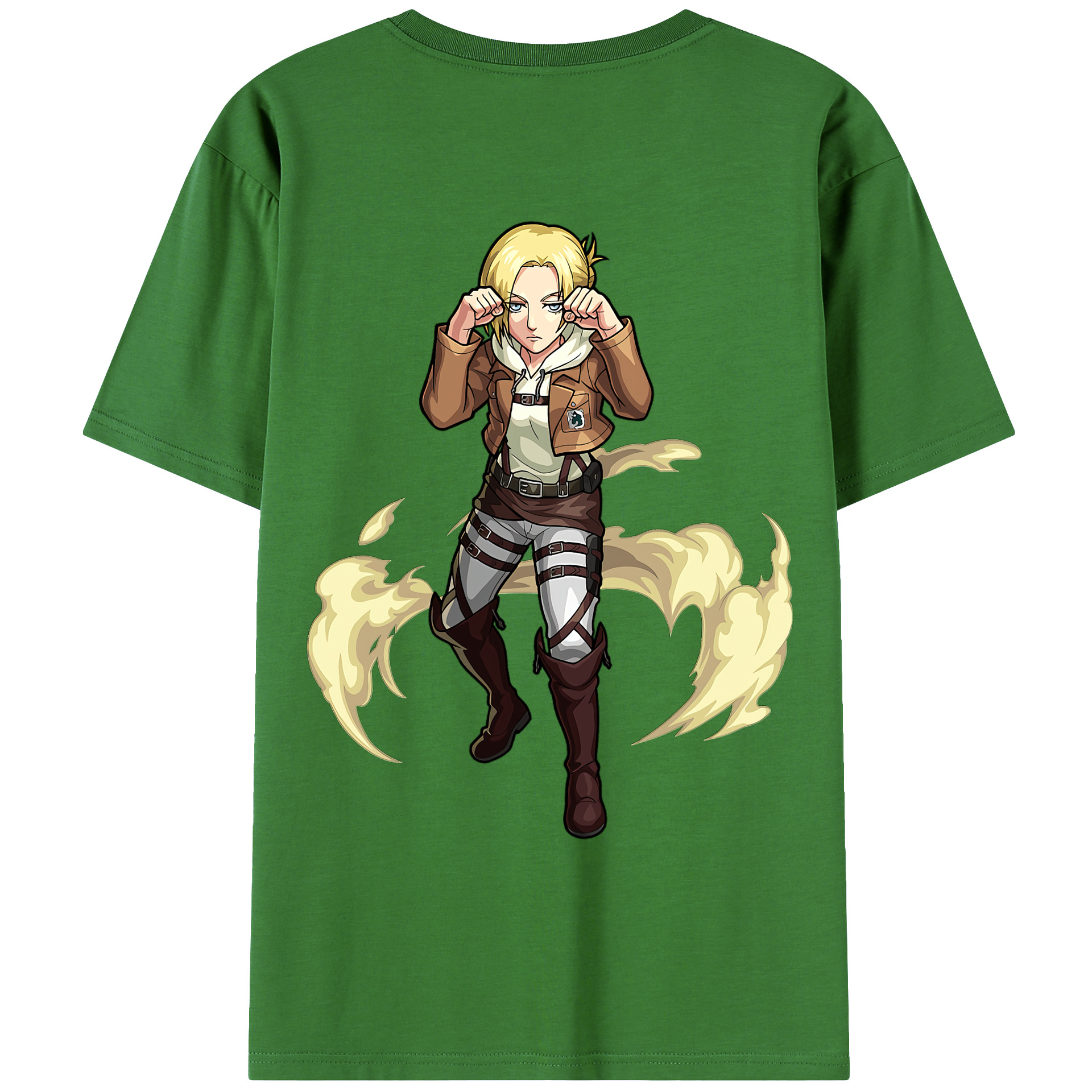 （画像用） 進撃の巨人 アニ・レオンハート Attack on Titan Annie Leonhart レディース半袖Tシャツ(バックプリント)